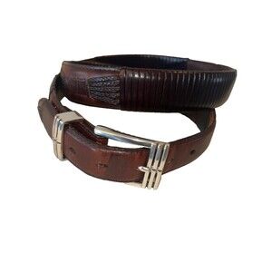 BRIGHTON Men’s Leather Mix Patterned Belt size 40
